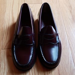 Brooks Brothers Leather Penny Loafers Burgundy Boy